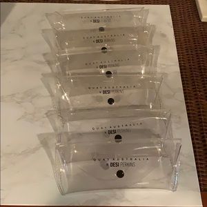 Clear QUAY Sunglasses Case X 6
